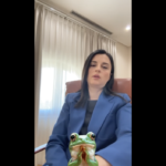 "Screenshot" nga video e publikuar nga Emiriana Sako në profilin e saj në "Facebook"
