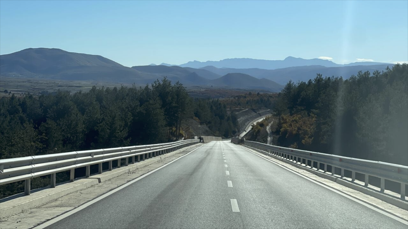 Foto e Rrugës Korçë–Ersekë. Foto: Media Amfora