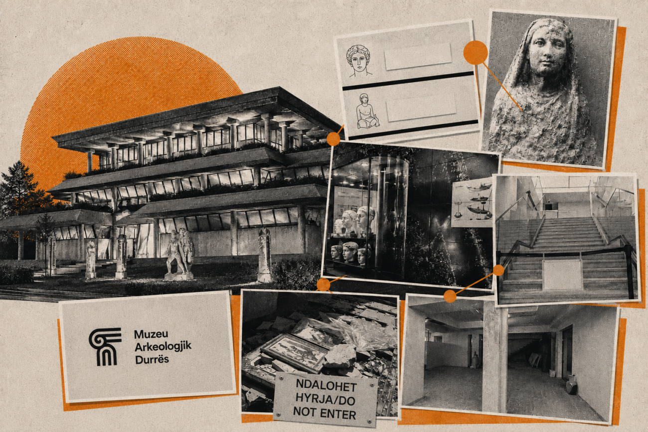 Grafikë ilustruese nga Amfora për restaurimin e Muzeut Arkeologjik Durrës