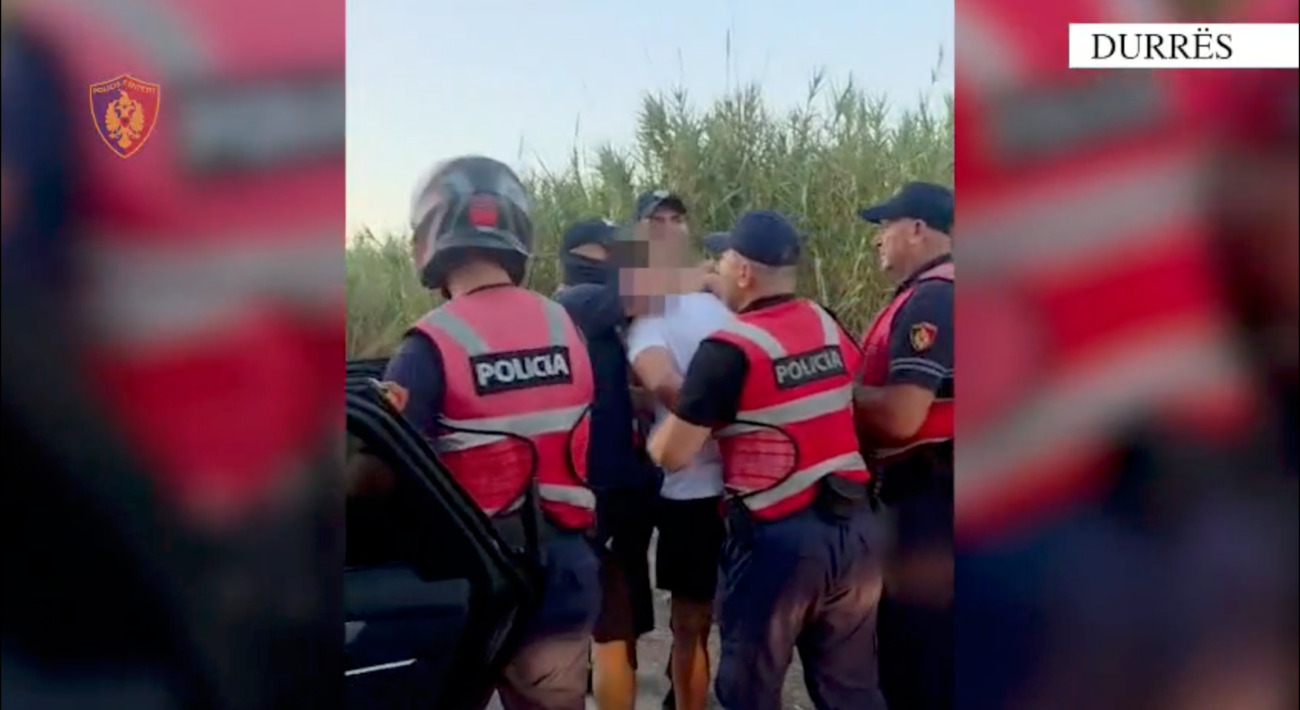 "Screenshot" nga videoja e shpërndarë nga Policia e Shtetit