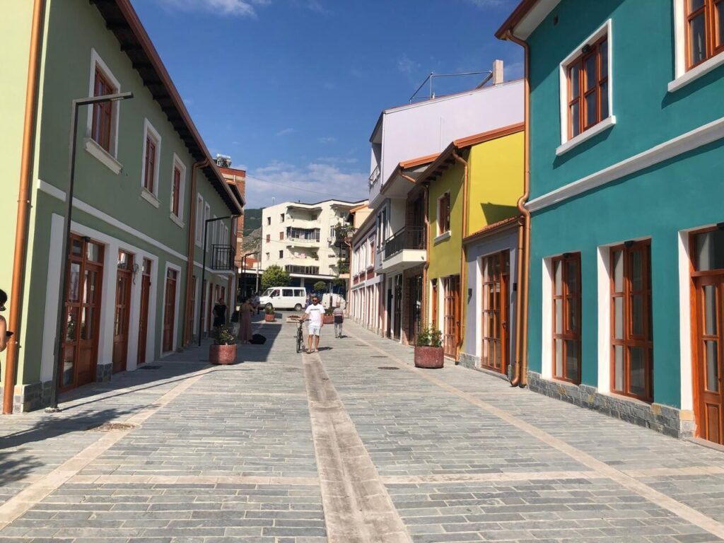 Rruga "Naim Frashëri" pas rikonstruksionit. Foto: Ina Cici
